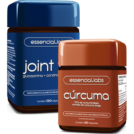 Kit Joint Fix Com Glucosamina, Condroitina E Msm - 120 Cápsulas + Cúrcuma 130mg - 30 Doses Kit Joint Fix Com Glucosamina, Condroitina E Msm - 120 Cápsulas + Cúrcuma 130mg - 30 Doses