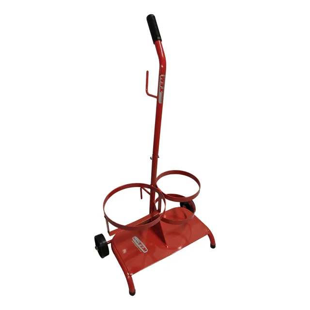 Carrinho Suporte 2 Cilindros Oxigênio / Glp 3 Ou 5 Kg Pem
