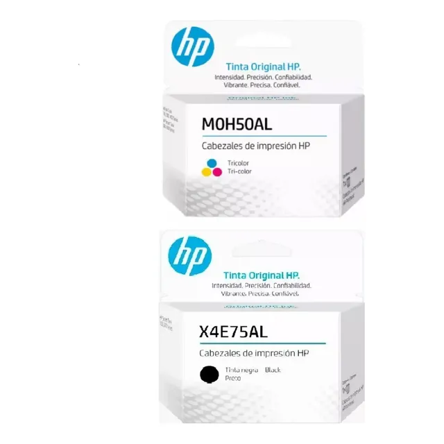 Cabezales Hp Gt Negro X4e75 Y Color Moh050 Originales