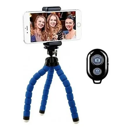 Mini Tripode Selfie 27 Cm Ezra St04 Con Control Bluetooth