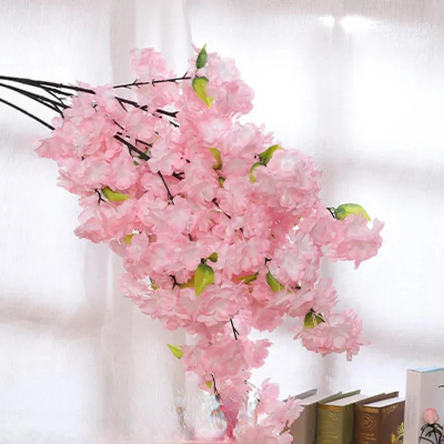 Rama Flor Cerezo Artificial Decoracion Boda Hotel Arbol Seda