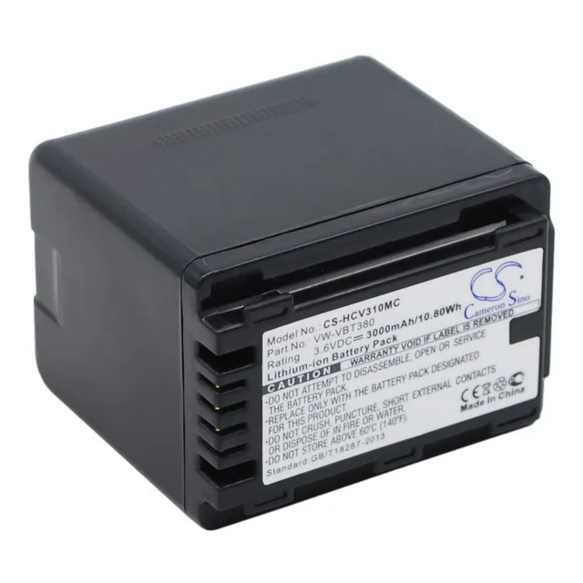Bat Para Panasonic Vw-vbt380 Hc-w570 Hc-w580 Hc-v770 Hc-v110