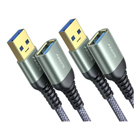 Ainope - Cable De Extensión Usb (2 Unidades)