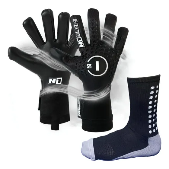 Luva D Goleiro Profissional N1 Scorpius +meia Antiderrapante