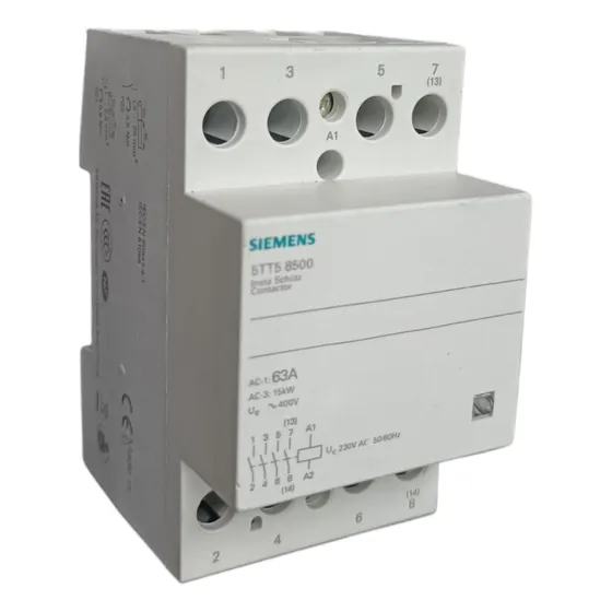 Contactor Instalación Modular Siemens 5tt5850-0, 230v 4p 63a