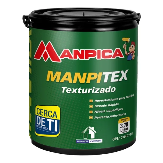 Pintura Texturizado Blanco Manpica Exterior Interior Galon