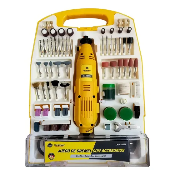 Kit Minitorno Tipo Dremel Multiproposito Con 234 Accesorios