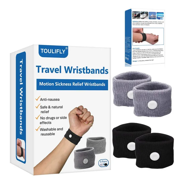 Pulsera Muñequera Anti Mareos Nauseas Viajes Barco Deportes