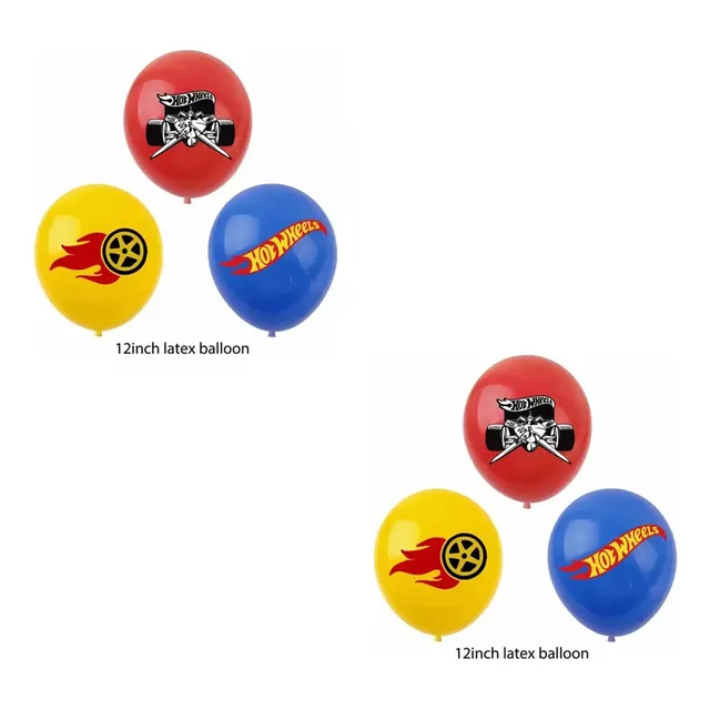Set 12 Globos Latex Diferentes Diseños Infantiles 30 Cm 
