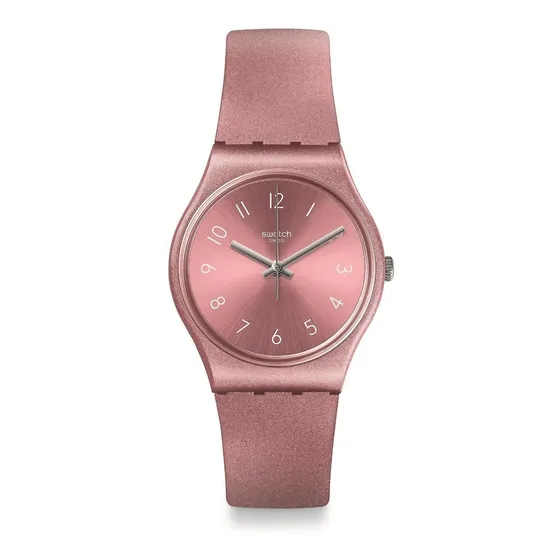 Reloj Swatch Gp161 So Pink Suizo Metalizado Malla Silicona