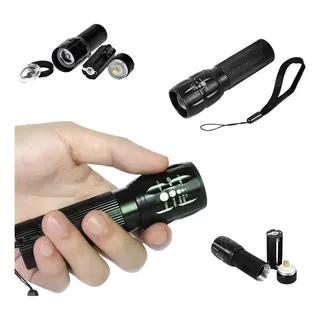 Mini Lanterna Tática Com Zoom Telescópico Portatil Pratica
