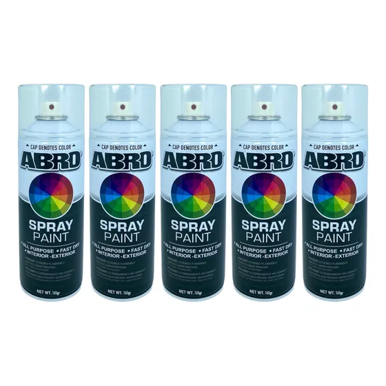 Pack X 5 Laca Acrílica Transparente Brillante Abro