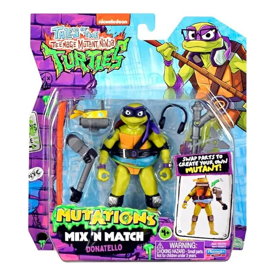As Tartarugas Ninja Boneco Donatello Mutations C/ Acessórios