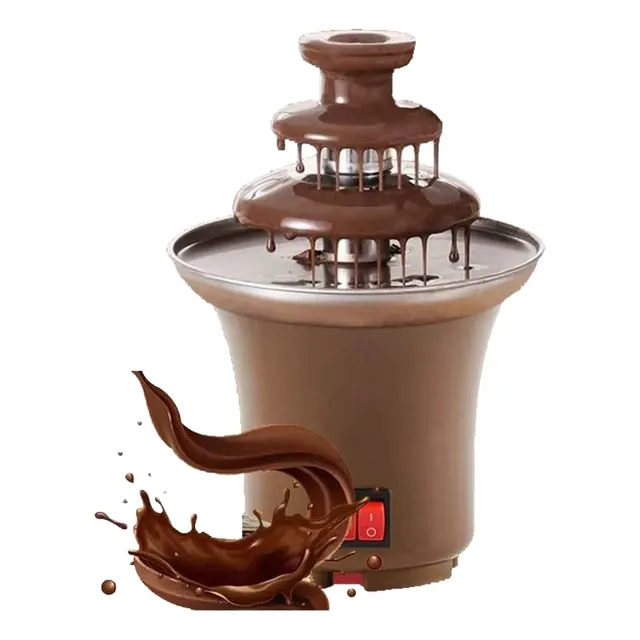 Mini Fuente De Chocolate De 3 Niveles Acero