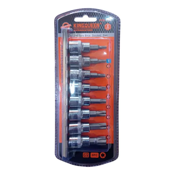 Juegos De Dados Puntas Torx Cuadrante 3/8 T8 Al T55