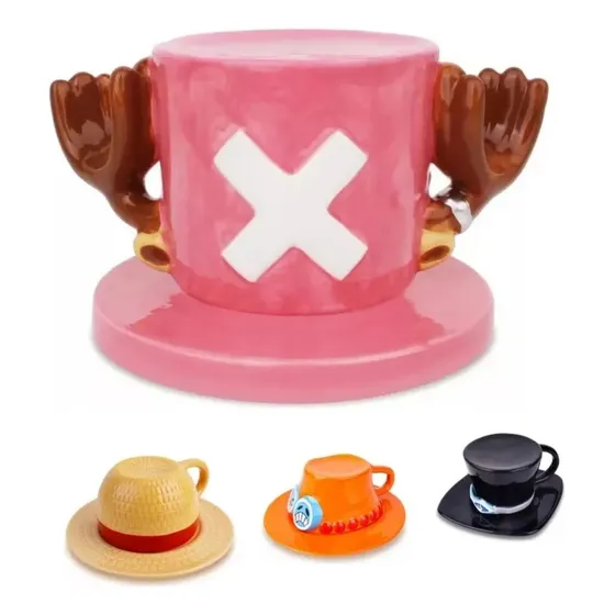 Conjunto De Canecas De Café De Cerâmica De Anime One Piece