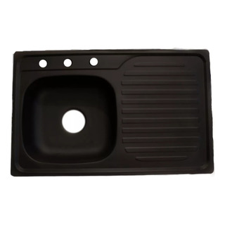 Tarja Fregadero Acero Inoxidable Negro Mate Escurridor 50x80 Tarja Fregadero Acero Inoxidable Negro Mate Escurridor 50x80