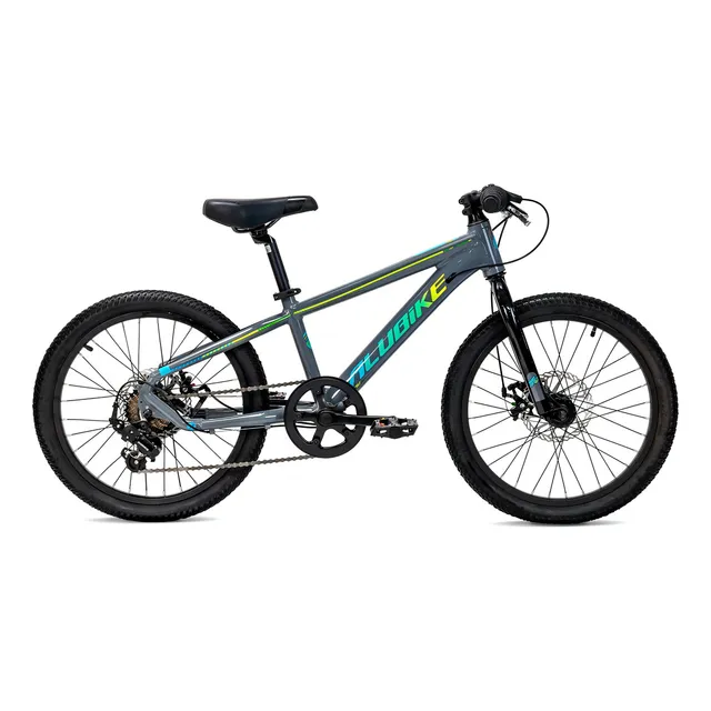Bicicleta Alubike Sierra rodada 20 aluminio gris 7 velocidades cuadro talla S