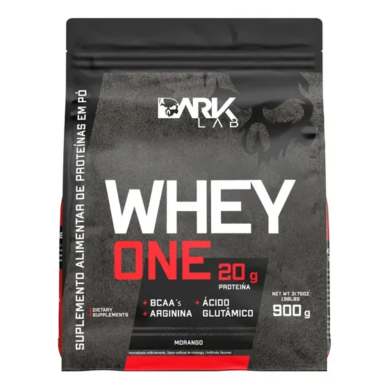 Proteína Dark Lab One Whey em pó sabor Morango x 900g