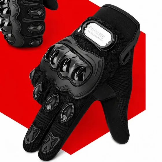 Luva Tática BALISC Dedo Longo para Moto Com Proteção Rígida e Touchscreen
