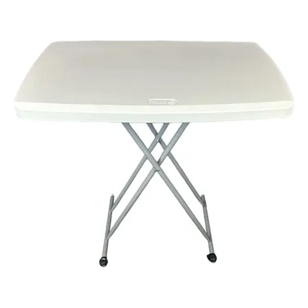 Mesa Plegable De Plástico Otra Volta Ajustable Rectangular 76x50cm Blanca Blanco