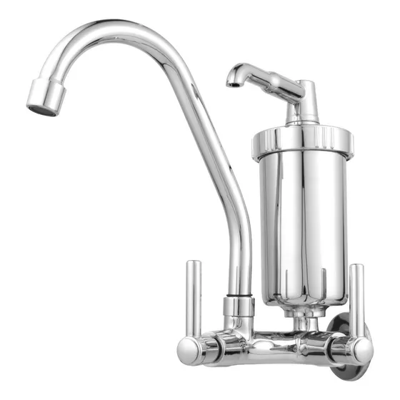 Torneira Com Filtro Cozinha Parede Metal Life Metais