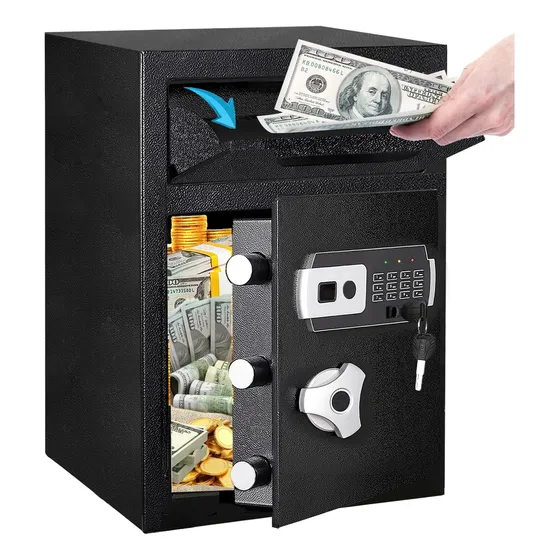 Caja Fuerte 2.6 Cub, Depsito Seguro Con Ranura, Caja Con Cer