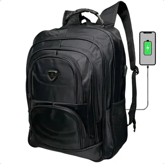 Mochila Maideng Notebook Masculina Urbana 40l Impermeåvel Reforçada Preto Mochila Maideng Notebook Masculina Urbana 40l Impermeåvel Reforçada Preto