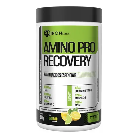 Amino Pro Recovery 300g Iron Labs Sabor Lima Limão