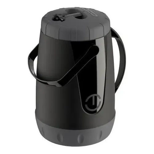 Garrafa Térmica 2,5l Conserva 12h Água Suco Erva Terere Chá Cor Preto Unitermi