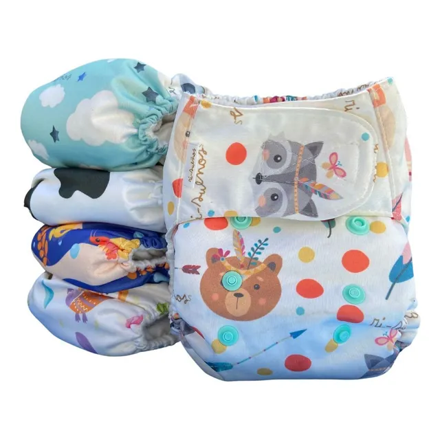 Pack X8 Pañales Ecologicos Unitalles + 16 Absorbentes