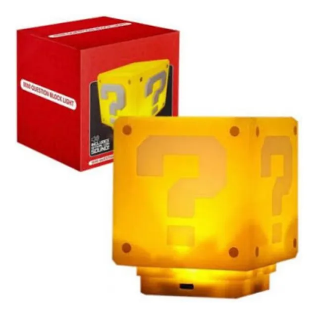 Lampara Led Super Mario Bros Recargable Usb Con Sonidos 3d