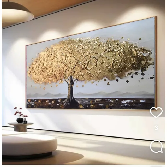 Cuadro Arbol De La Vida Dorado Pan De Oro