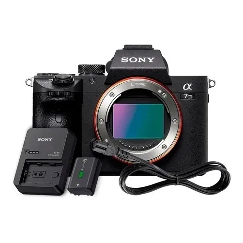 Câmera Sony Alpha A7 III ILCE-7M3 Mirrorless E-mount Full Frame corpo Preto