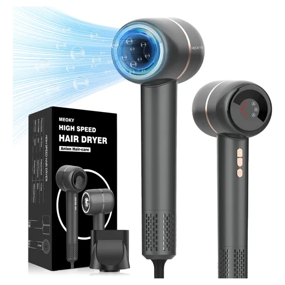 Secador Cabelo Profissional Difusor Ruído Baixo 1600w 110000 Rpm 127v Meoky secador de cabelo pet profissional secador silencioso secador para viagem mini secador De sem barulho