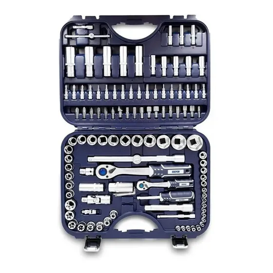 Set Juego Llaves Tubo Crique Bremen Caja 110 Piezas 1/2 1/4 