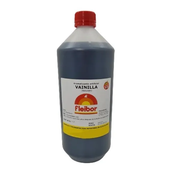 Esencia De Vainilla Artificial Fleibor Alta Calidad 1 Litro