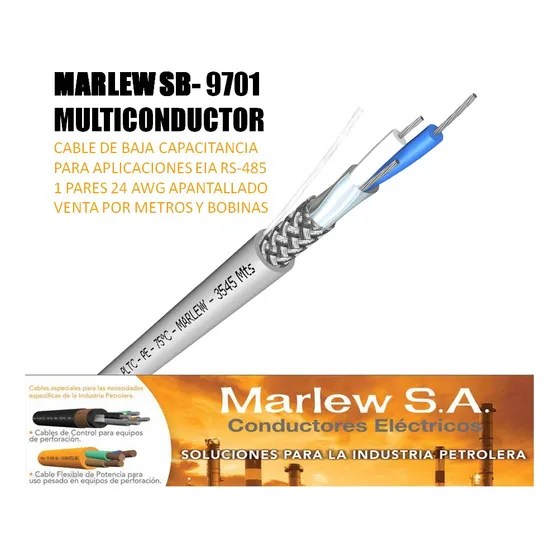 Cable Marlew Similar Al Belden 9841 Para Rs-485