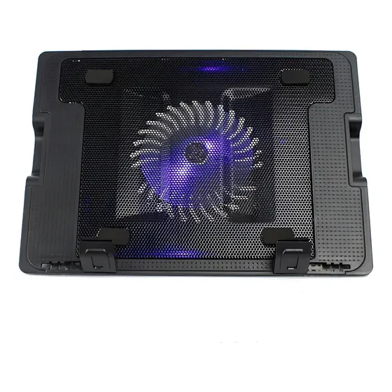 Cooler Cybercool HA-69 Negro USB LED Azul Ventilador 14cm Para Laptops 9-17'' | Cuotas sin interés