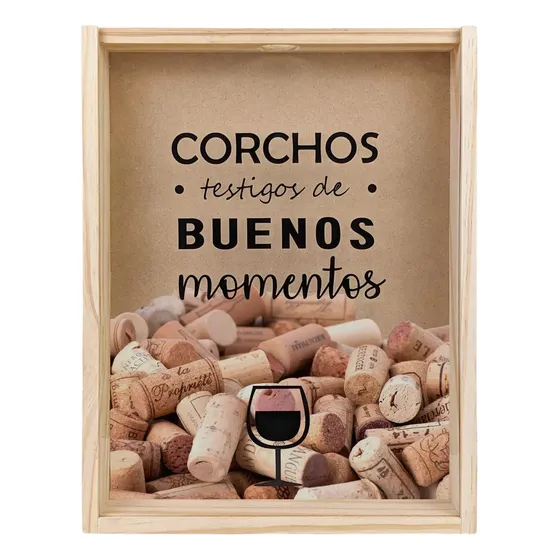 Corchera Proyectarte, Cuadro Porta Corchos Madera Decoración