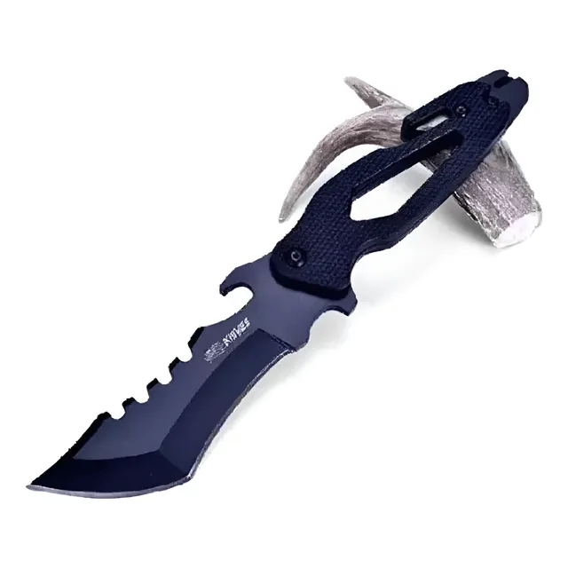 Cuchillo Combate Defensa Caza Pro 4 En 1 Navaja Puñal Acero