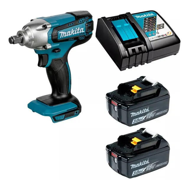 Llave Impacto 1/2'' Inalambrica 18v Li-ion Dtw190rfe Makita Color Turquesa
