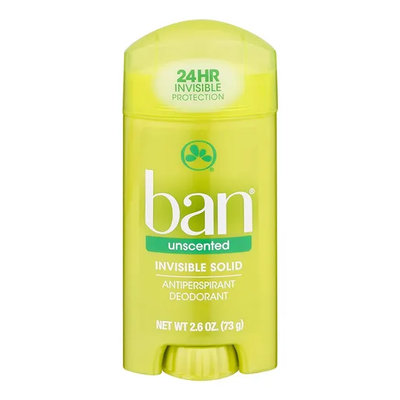 Ban Deodorant 2.6 Ounce Invisible Solid Unscented V1t0f