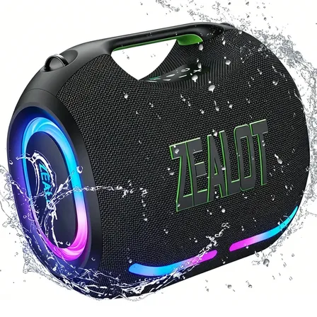 Nova Zealot Ze21 500w Caixa De Som Bluetooth Festa Potência Preto 127/220v