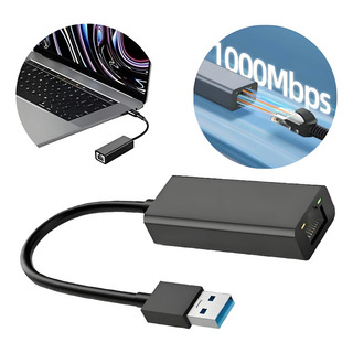 Adaptador Usb 3.0 A Rj45 Ethernet 1000 Mbps Para Laptop Adaptador Usb 3.0 A Rj45 Ethernet 1000 Mbps Para Laptop