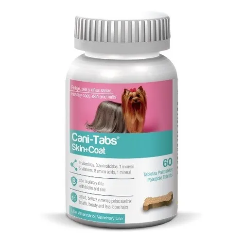 Petmedica Canitabs 60 Tab Skin Coat Piel Y Pelo Perro 