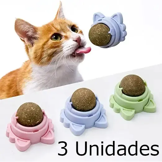 Pelota De Hierba Gatera Interactiva Para Gatos 5cm