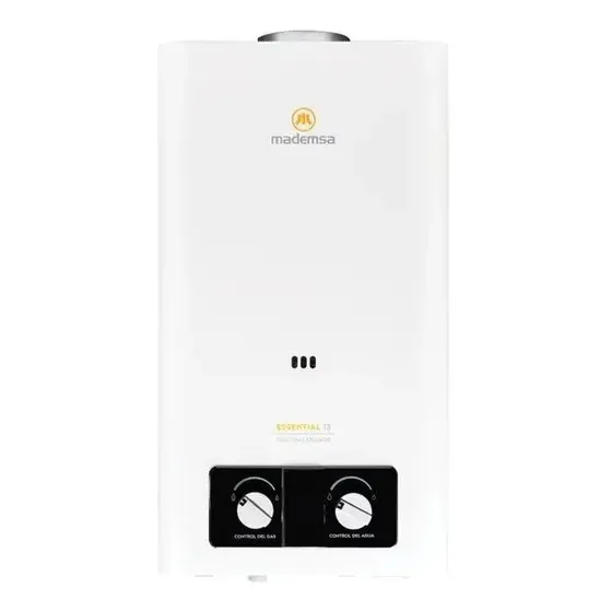 Calefont a gas GLP Mademsa Essential 13 Eco blanco | Cuotas sin interés