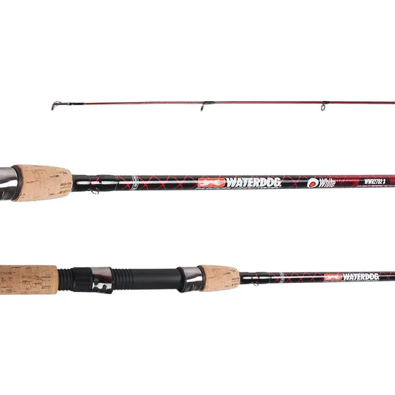 Caña De Pesca Waterdog White Widow 2,10mts 2 Tramos Carbono Bordó