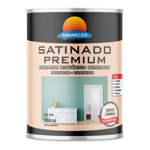 Esmalte Satinado Premium 0,85 L | Amanecer Color Blanco